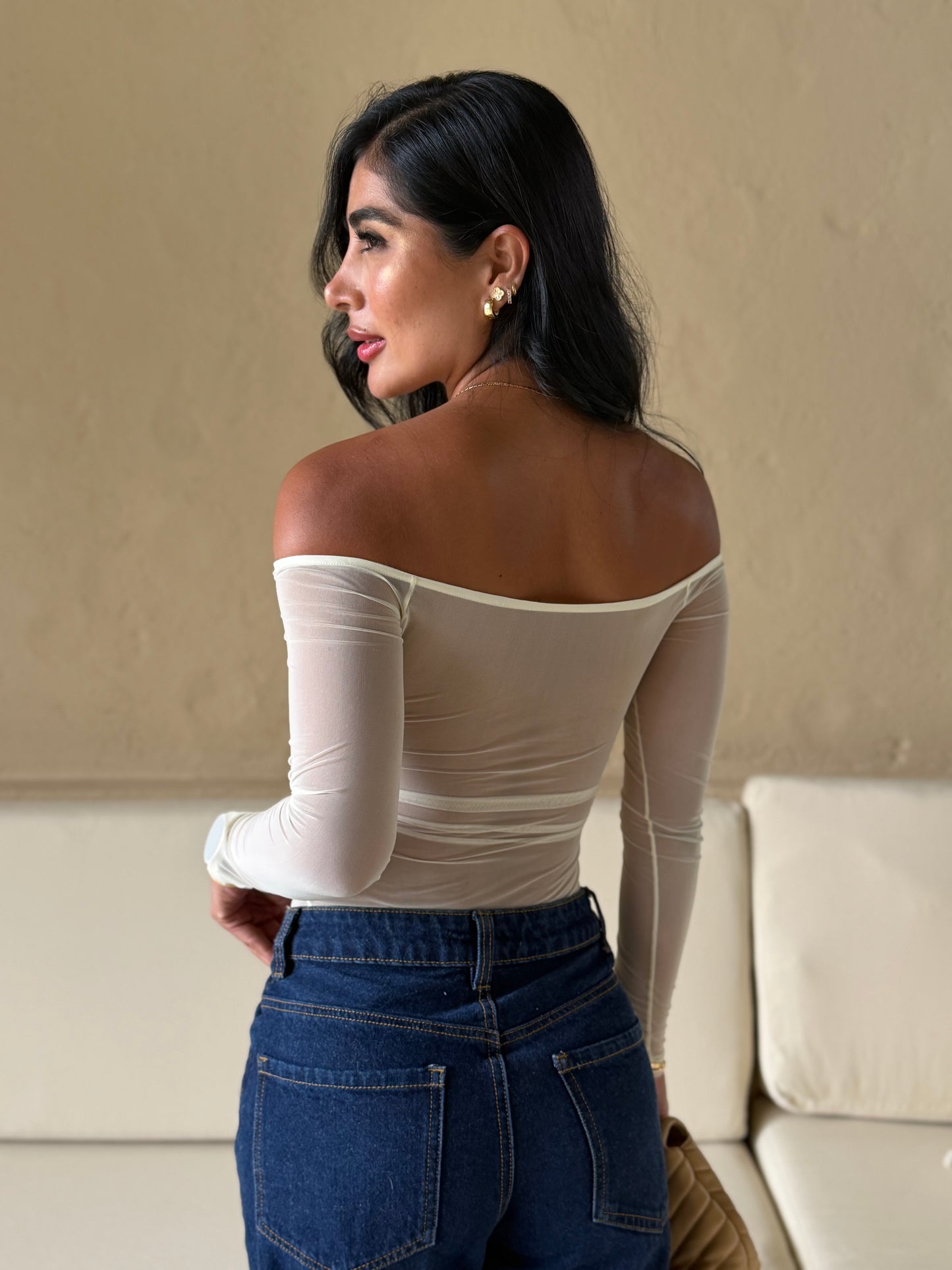 Body mallatex nudo amarillo