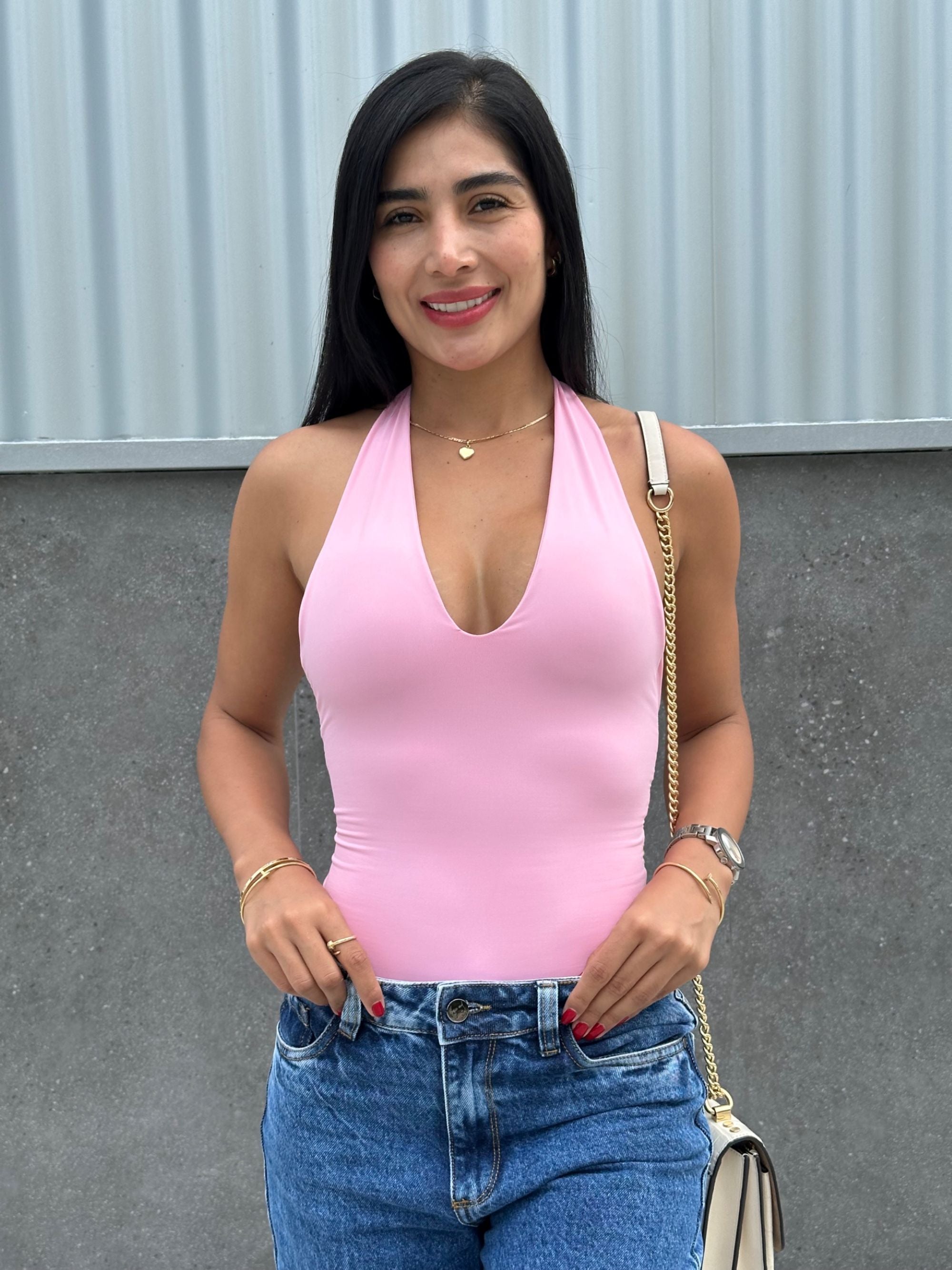 Body SA escote rosado