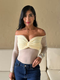 Body mallatex nudo amarillo