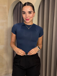 Body camiseta azul noche