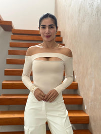 Body Bandeja Escote Nude