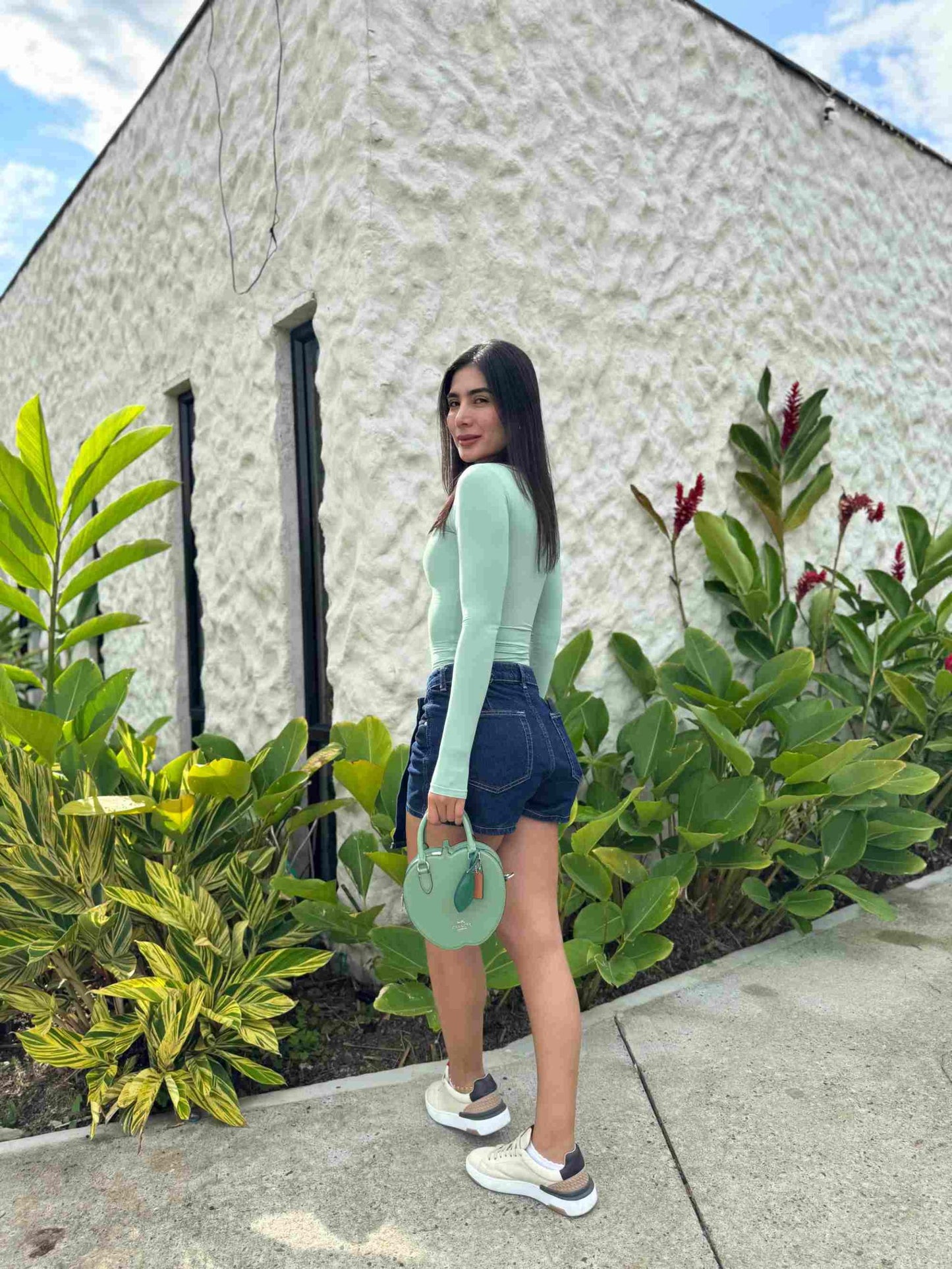Body Básico Manga Larga Verde Menta