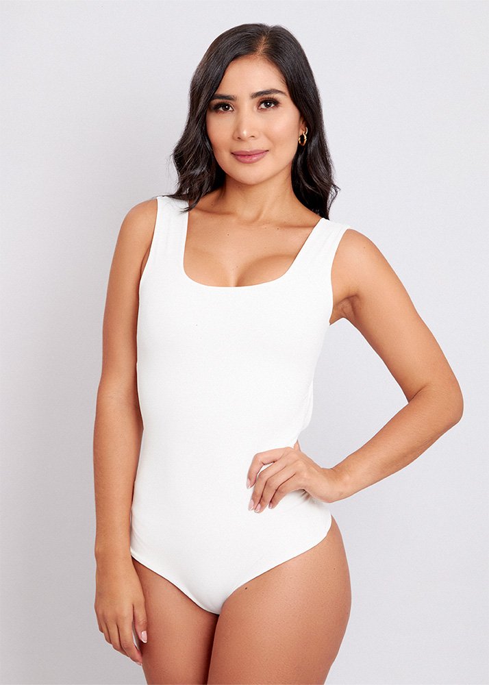 Cuadro Tiras Escote Blanco