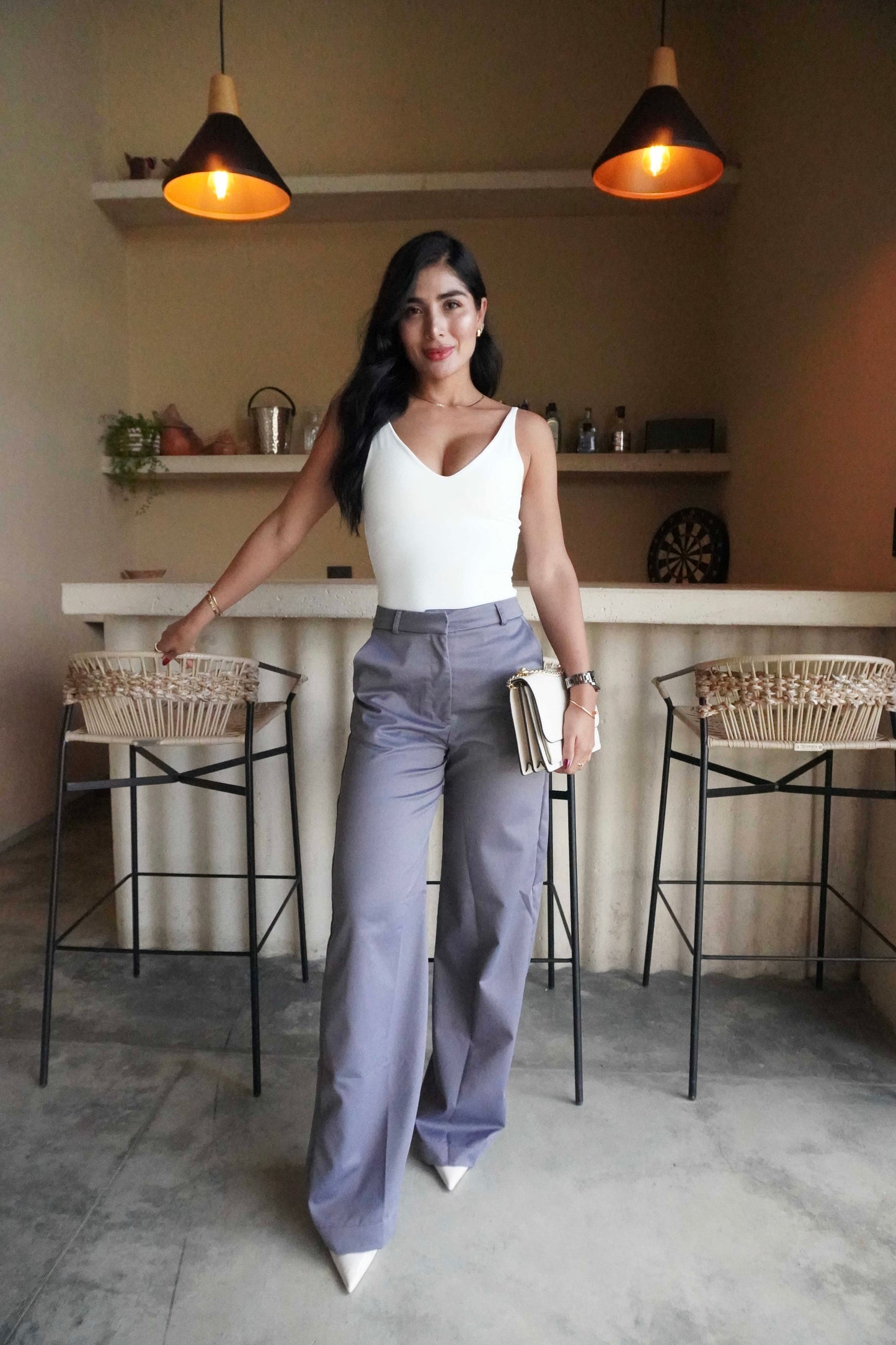 Body top invisible blanco