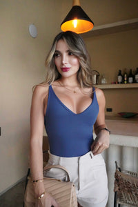 Body top invisible azul noche