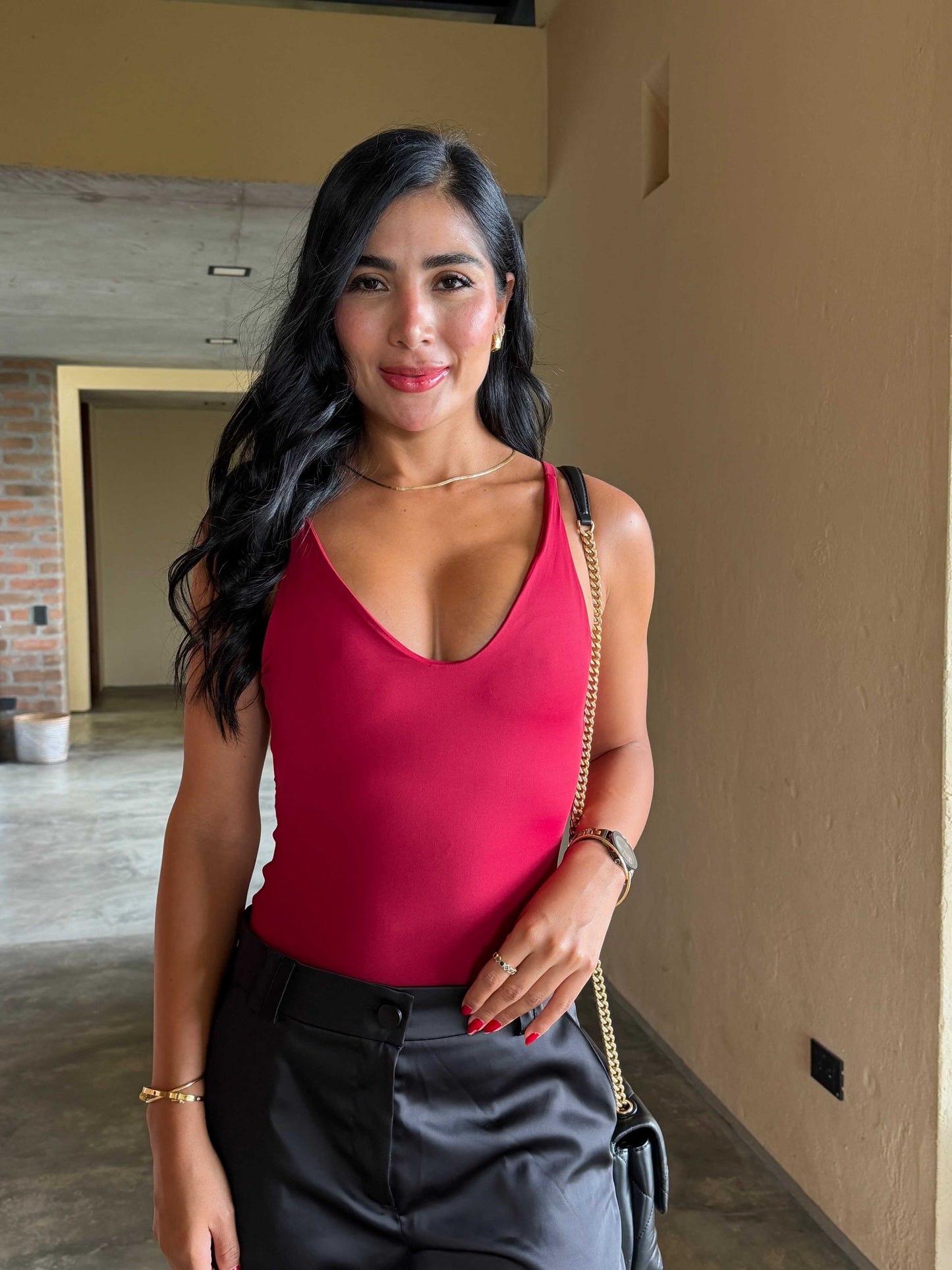 Body top interno invisible borgoña