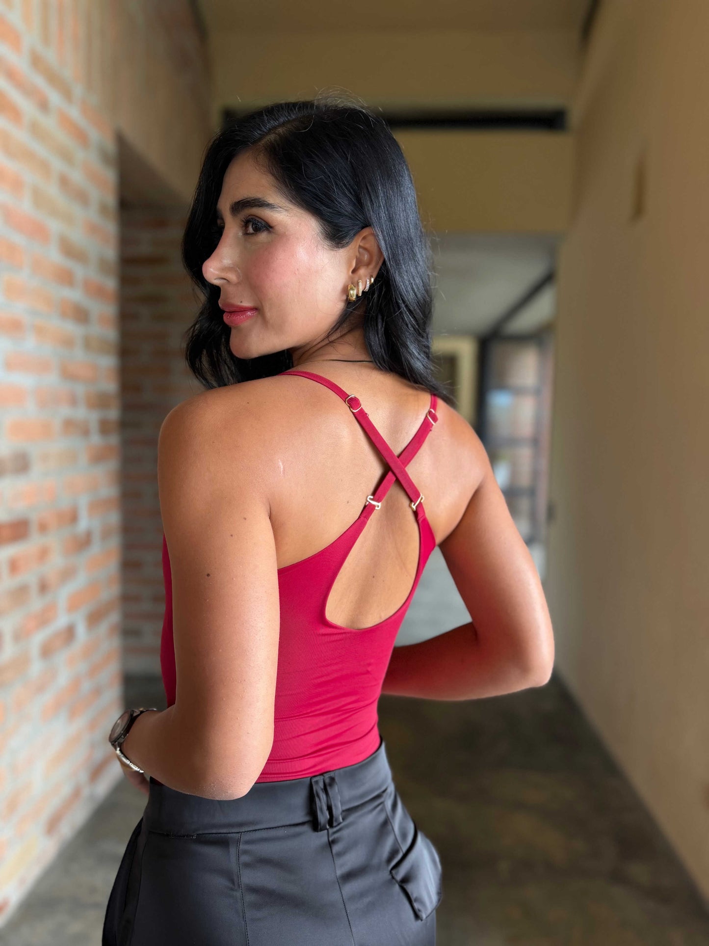 Body top interno invisible borgoña