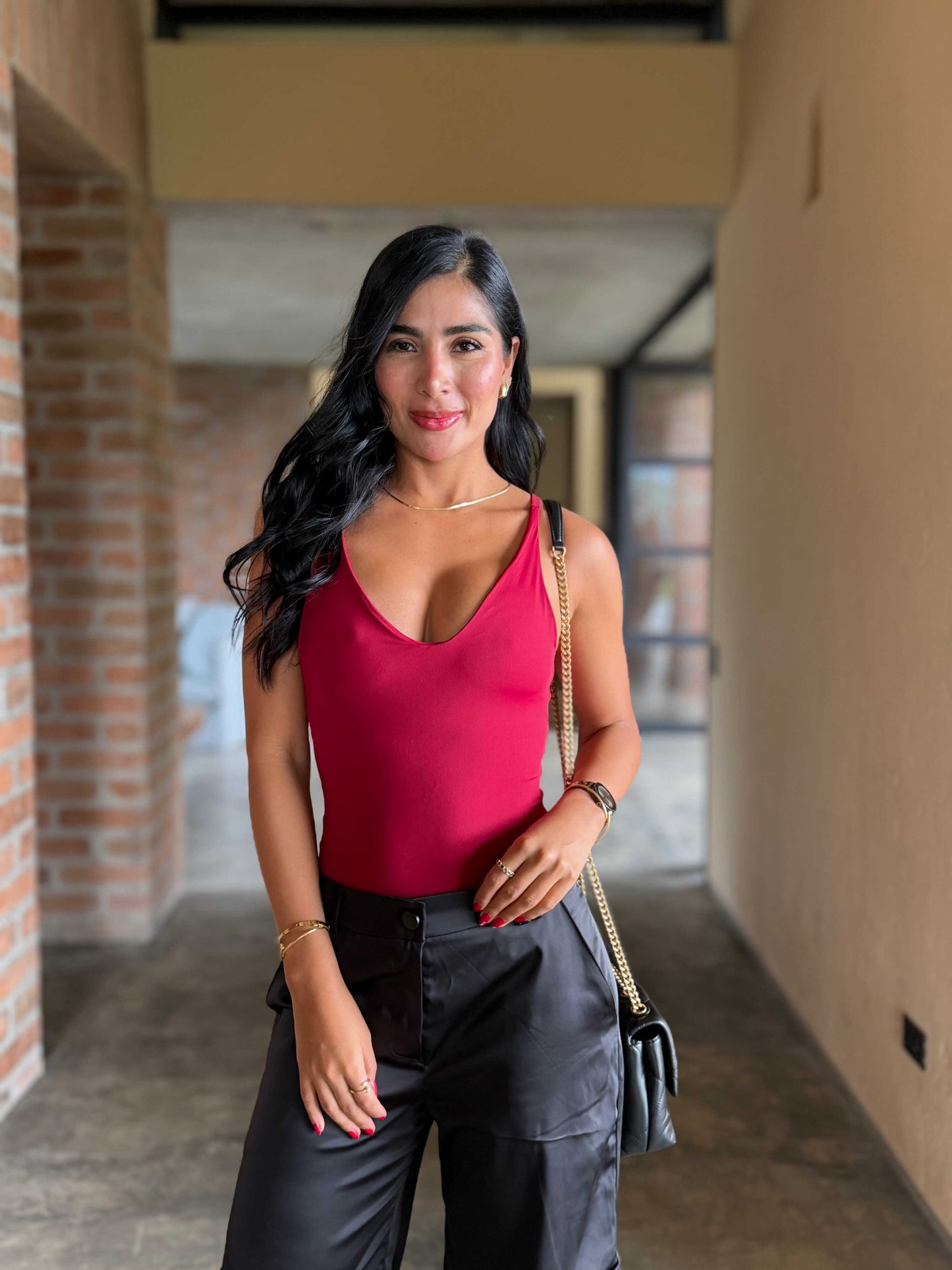 Body top interno invisible borgoña