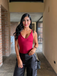 Body top interno invisible borgoña