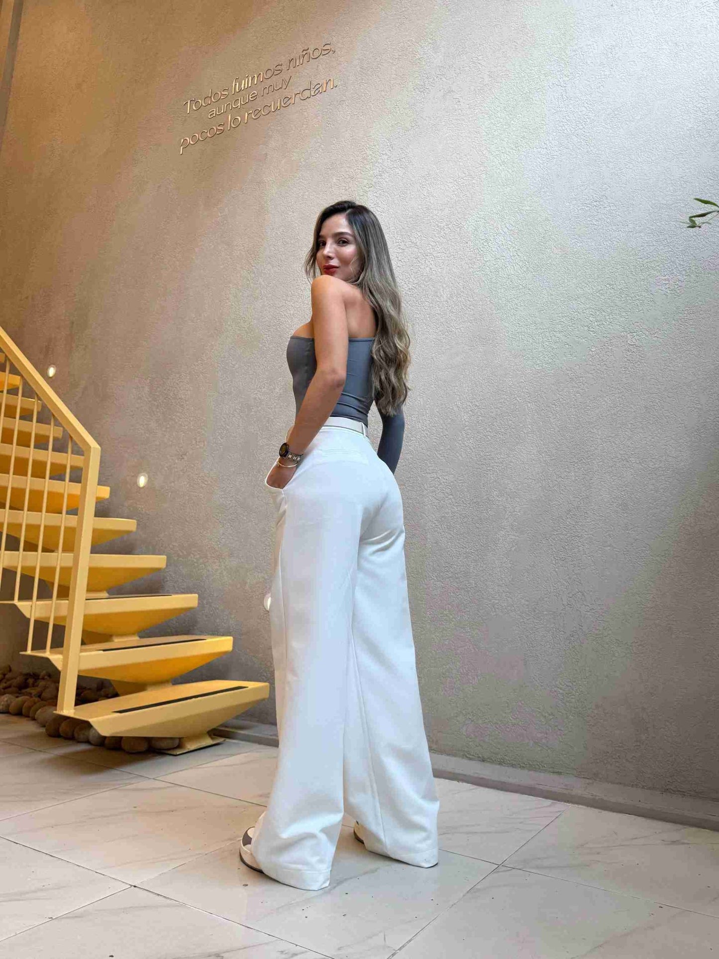 Pantalón Clásico Blanco