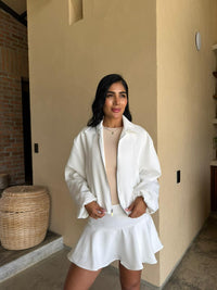 Falda boleros blanca