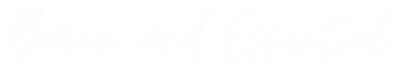 Inicio – Basic and Essentials